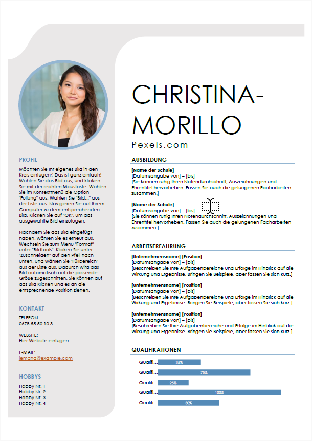 Lebenslauf Christina Morillo